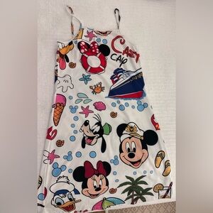 Disney White Dress with Mickey and Friends
